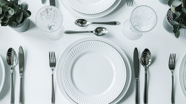 Тарелки и приборы